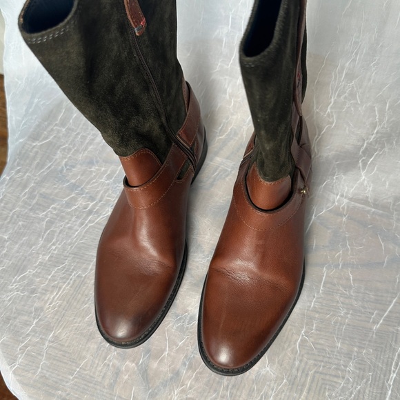 Tommy Hilfiger Equestrian Hamilton 8C Ranger Biker Boots Suede Leather - Picture 13 of 17